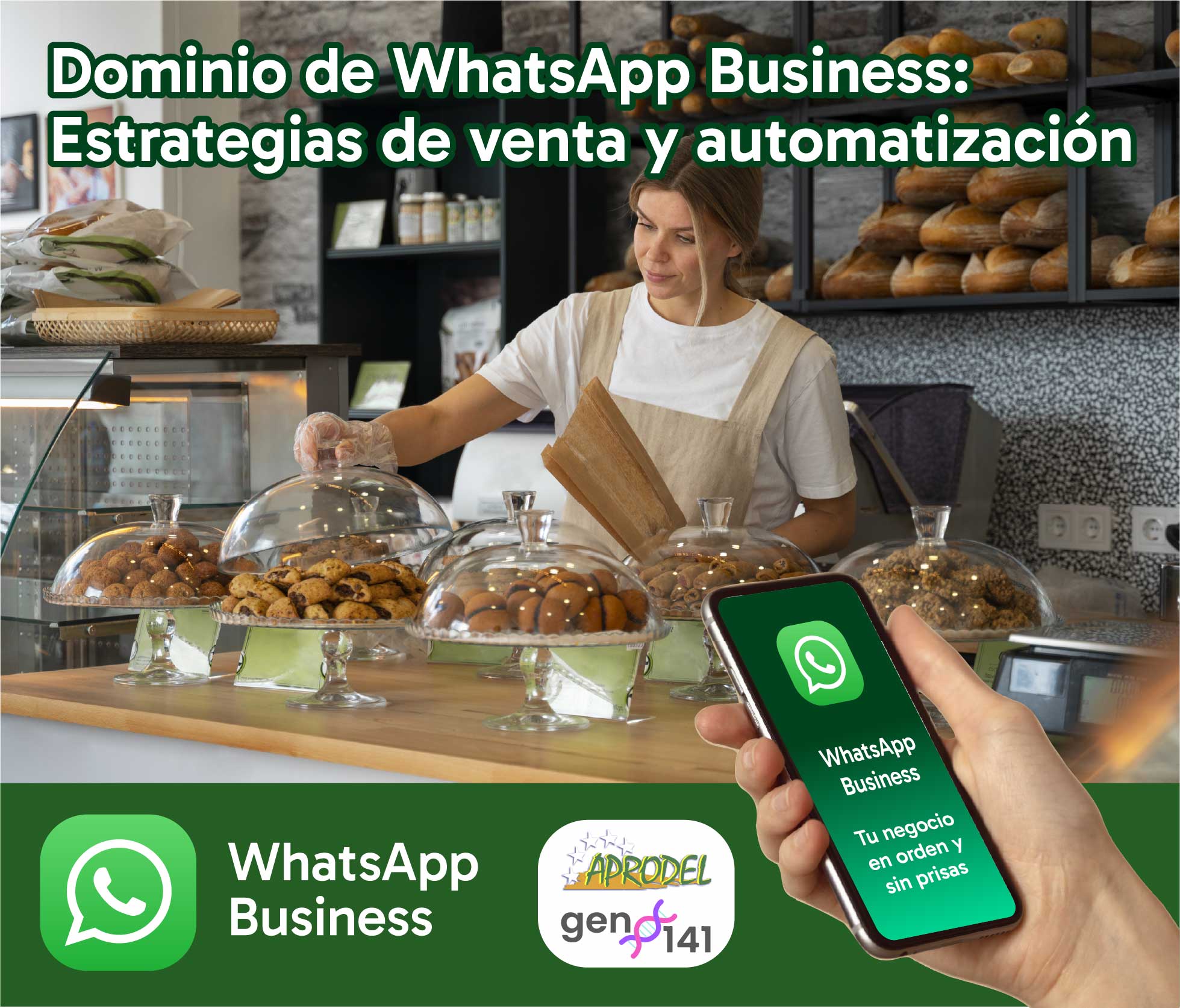 Portada del curso de WhatsApp Business: Estrategia de venta y automatización
